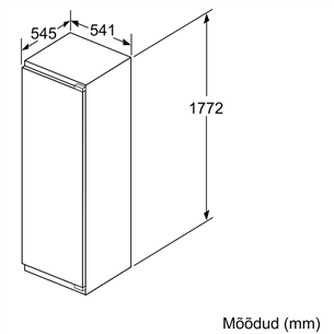 Built-in refrigerator Bosch (178 cm)