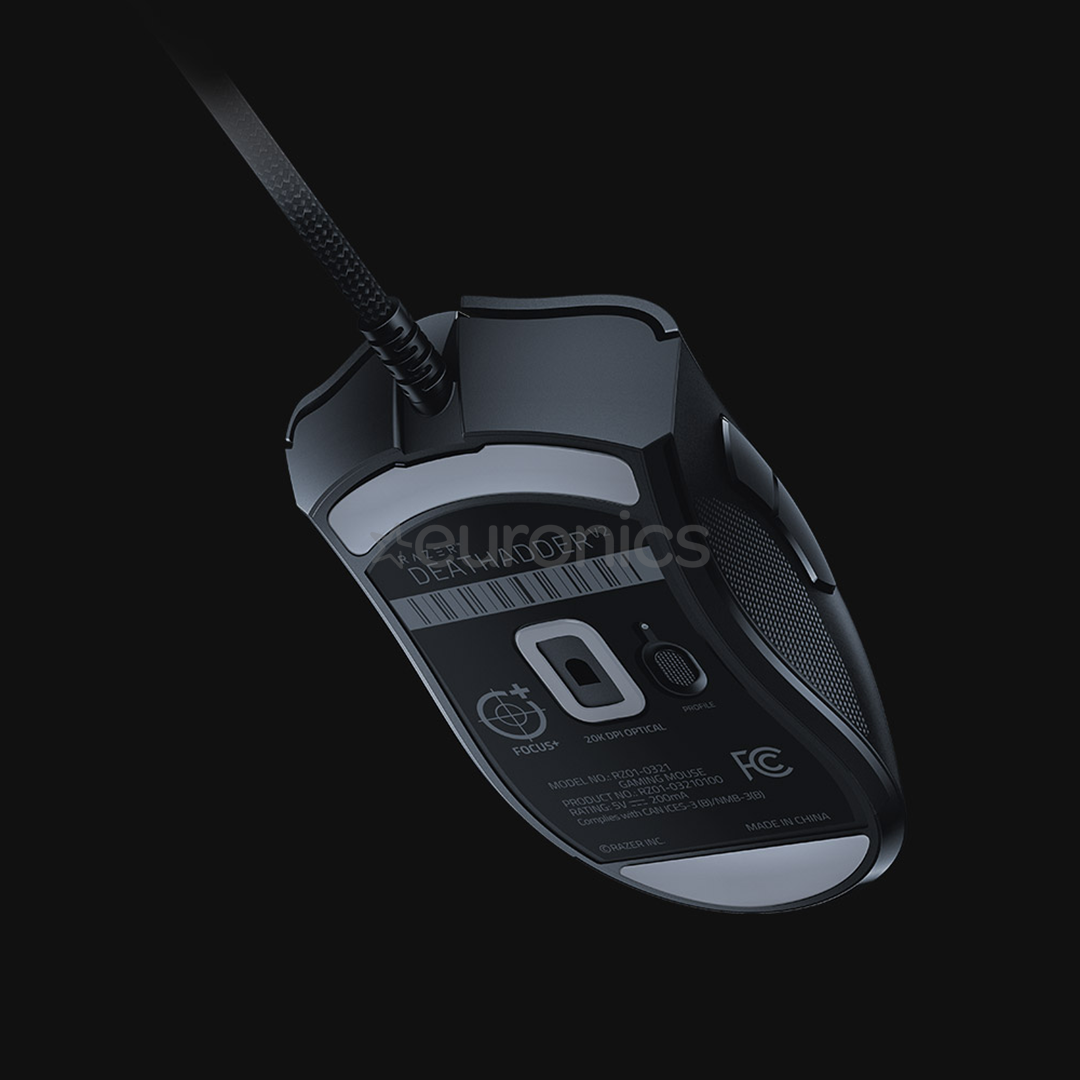 Razer DeathAdder V2, must - Juhtmega optiline hiir