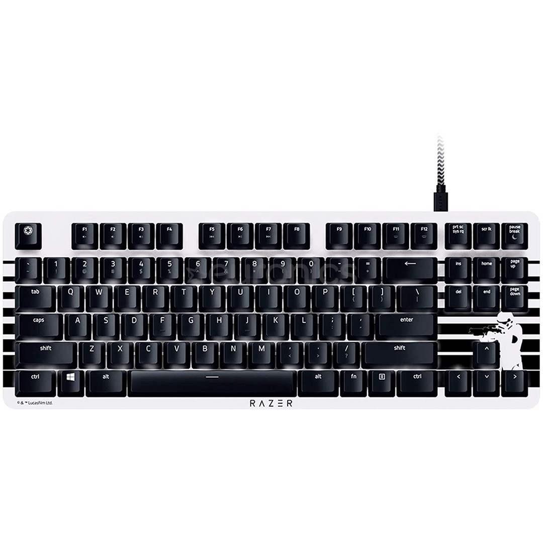 Razer BlackWidow Lite Orange Switch Stormtrooper Edition, US, must - Klaviatuur