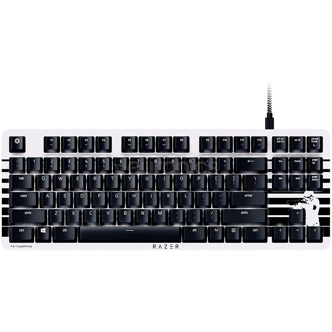 Razer BlackWidow Lite Orange Switch Stormtrooper Edition, US, must - Klaviatuur
