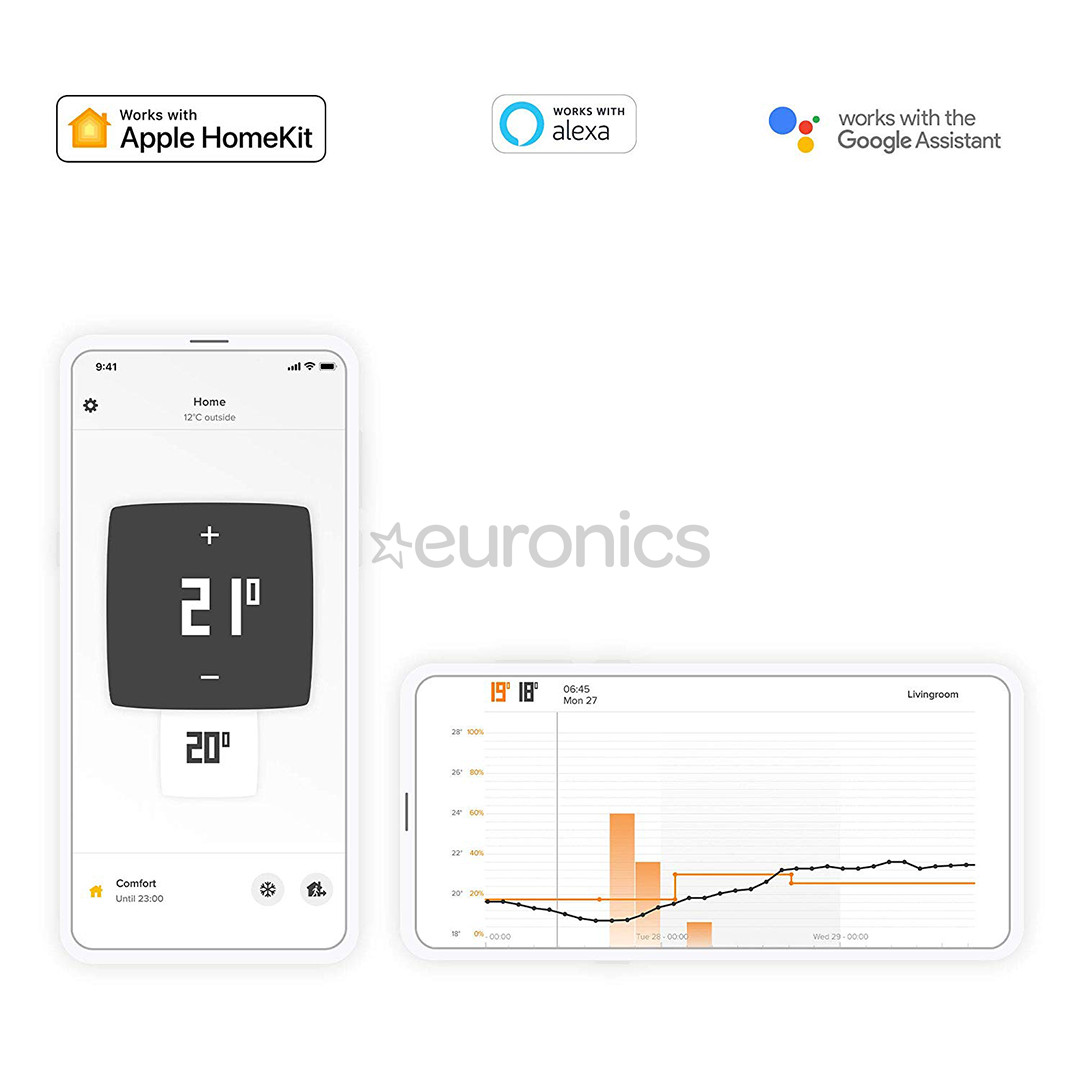 Netatmo Smart Thermostat, valge - Nutikas termostaat