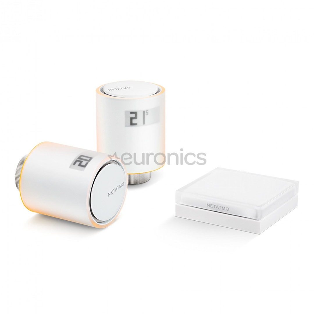 Netatmo Smart Radiator Valves Starter Pack, valge - Radiaatori termostaatide komplekt