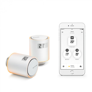 Netatmo Smart Radiator Valves Starter Pack, valge - Radiaatori termostaatide komplekt