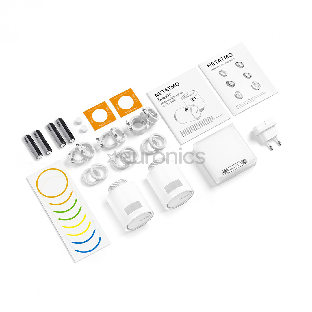 Netatmo Smart Radiator Valves Starter Pack, valge - Radiaatori termostaatide komplekt