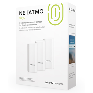 Netatmo Smart Door And Window Sensors, 3 tk, valge - Ukse/akna juhtmevabad andurid