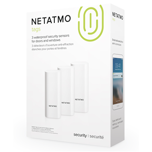 Netatmo, 3 tk, valge - Juhtmevaba ukse-/aknaandur