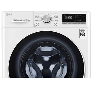 LG, 6.5 kg, depth 45 cm, 1200 rpm - Front Load Washing Machine