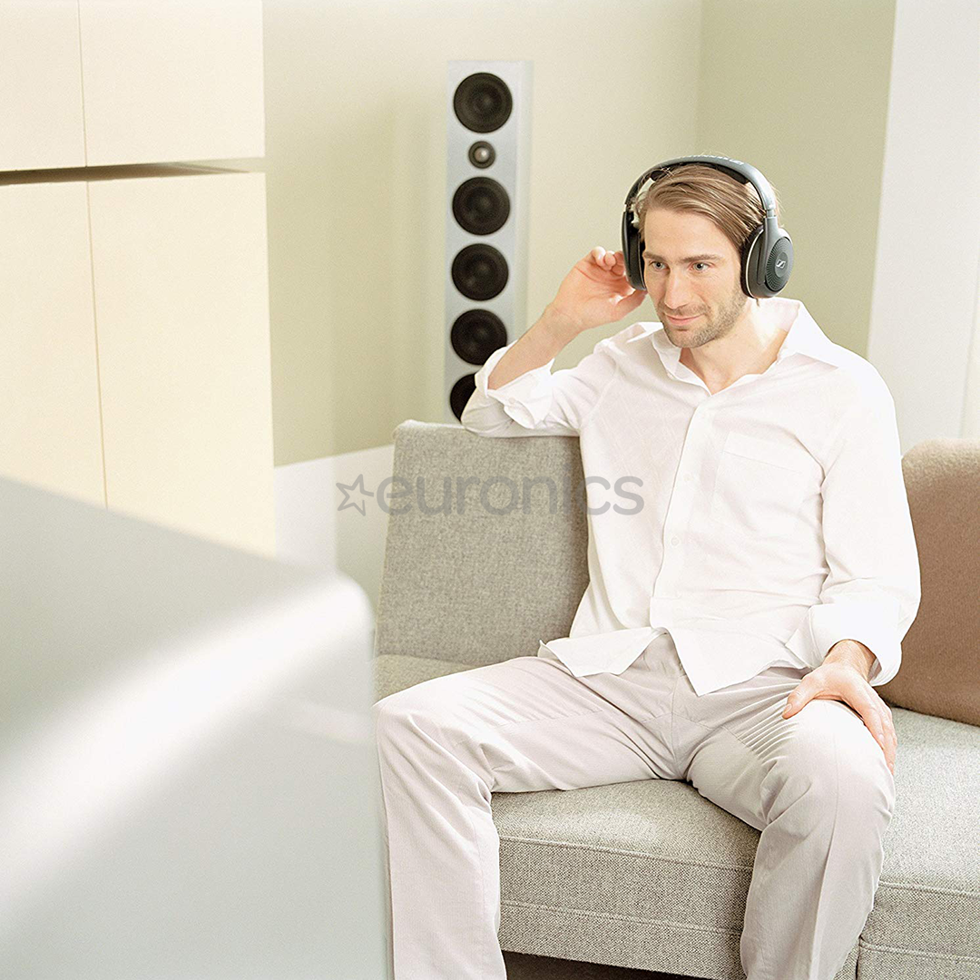 Sennheiser RS-120 II, must - Juhtmevabad üle kõrva kõrvaklapid