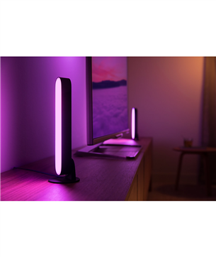 Philips Hue Play, White and Color Ambiance, 2 tk, must - Nutivalgusti komplekt