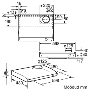 Cooker hood Bosch (340 m³/h)