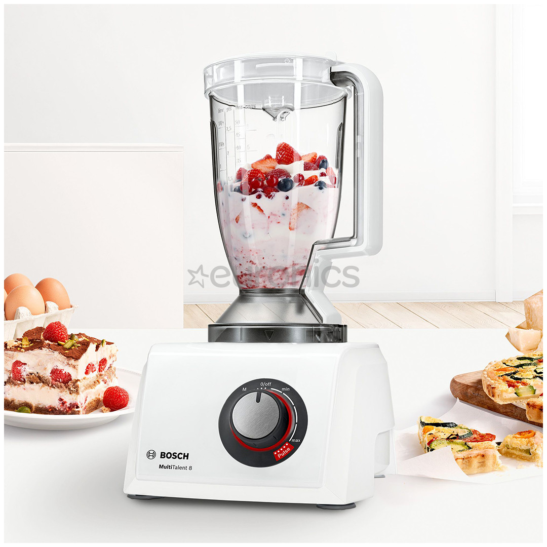 Bosch MultiTalent, 3.9 L/1.5 L, 1250 W, white - Kitchen Machine