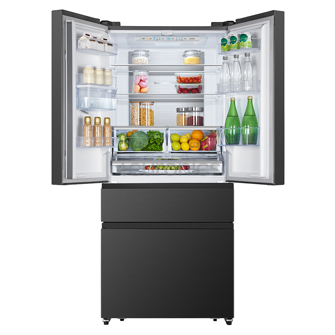 Hisense, veeautomaat, 480 L, kõrgus 181 cm, must - SBS-külmik