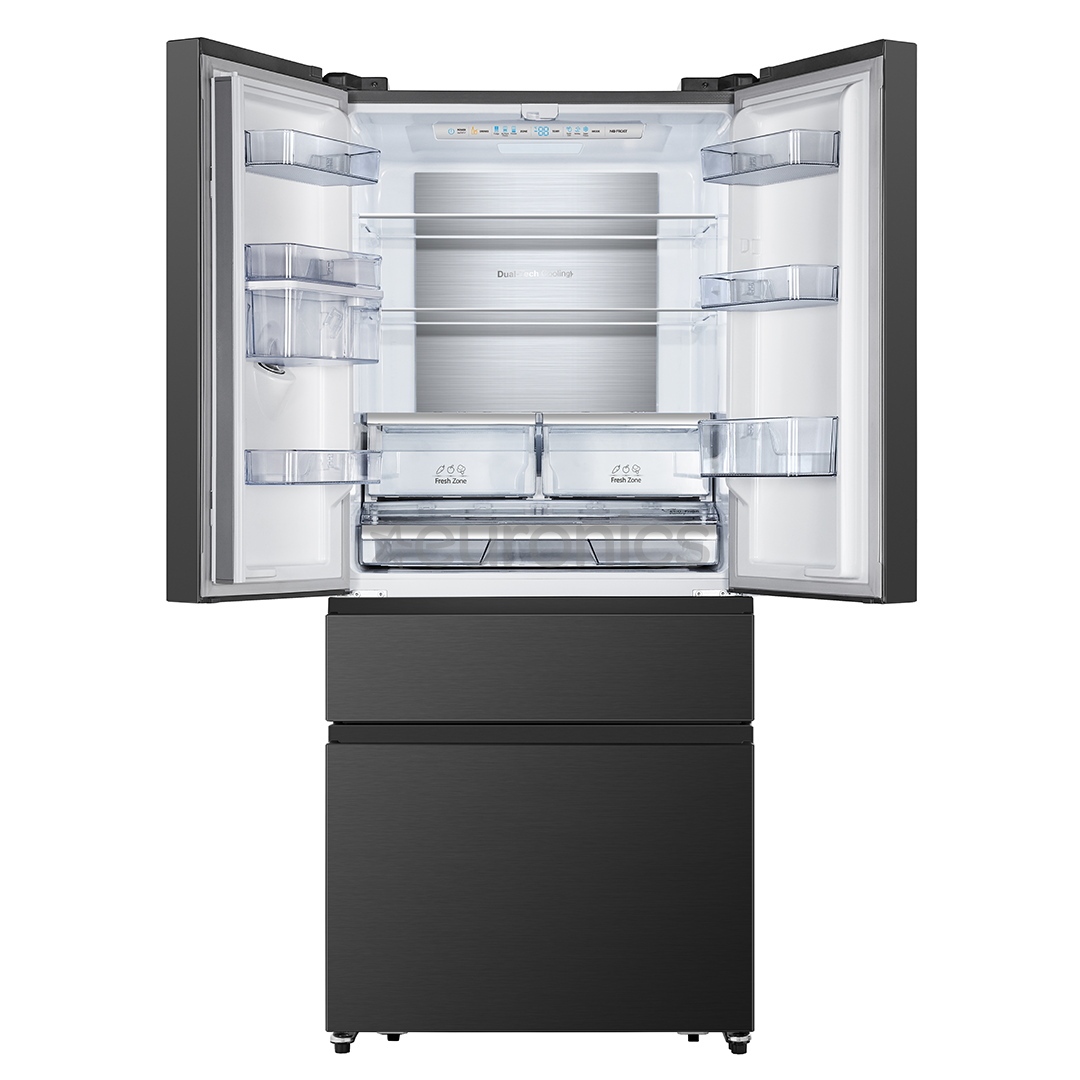 Hisense, veeautomaat, 480 L, kõrgus 181 cm, must - SBS-külmik