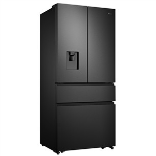 Hisense, veeautomaat, 480 L, kõrgus 181 cm, must - SBS-külmik