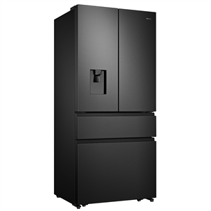 Hisense, water dispenser, 480 L, height 181 cm, black - SBS Refrigerator