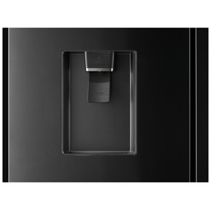 Hisense, veeautomaat, 480 L, kõrgus 181 cm, must - SBS-külmik