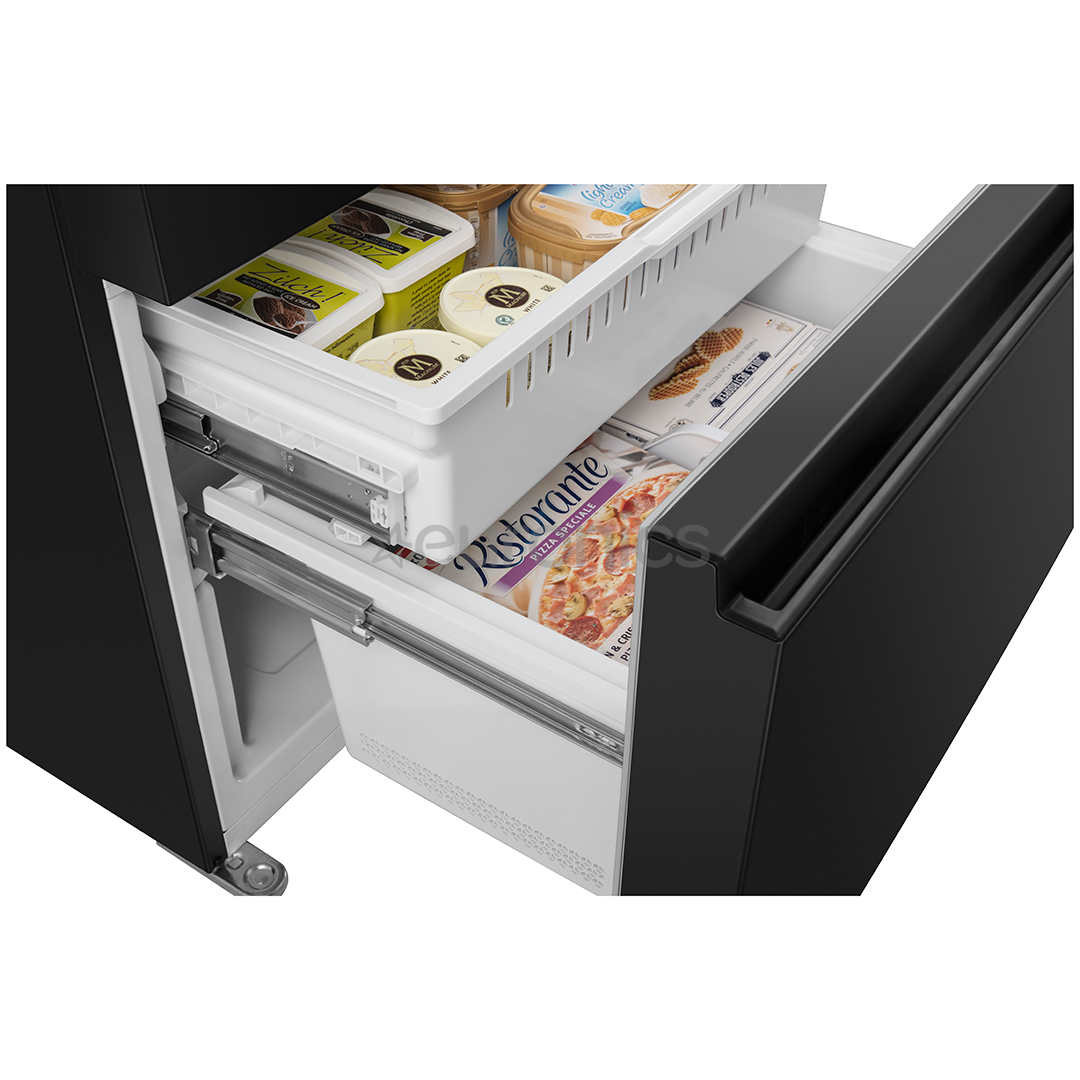 Hisense, veeautomaat, 480 L, kõrgus 181 cm, must - SBS-külmik