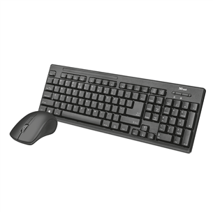 Trust ZIVA, SWE, черный - Беспроводная клавиатура + мышь