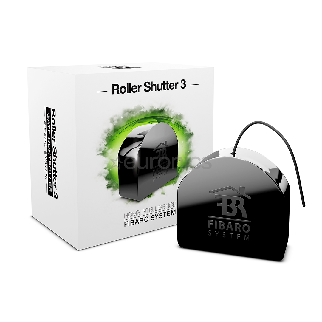 Fibaro Roller Shutter 3, Z-Wave Plus, must - Ruloo moodul