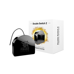 Fibaro Double Switch 2, black - Smart Double Switch