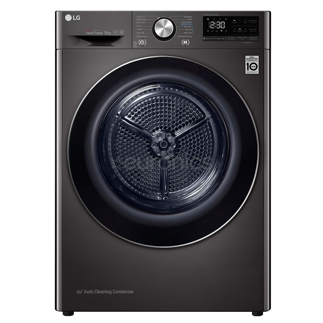 LG, 9 kg, sügavus 61,5 cm, tumehall - Pesukuivati