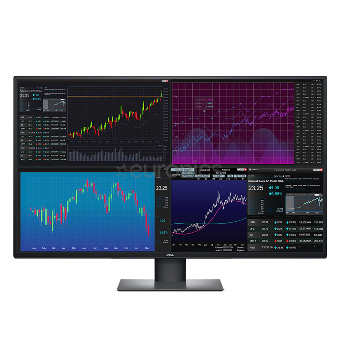 Dell U4320Q, 43'', 4K UHD, LED IPS, gray/black - Monitor