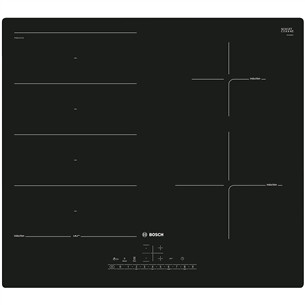 Bosch seeria 6, laius 59,2 cm, raamita, must - Integreeritav induktsioonpliidiplaat