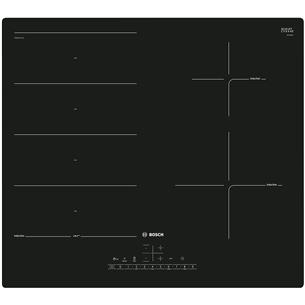 Bosch, ширина 59,2 см, черный - Интегрируемая индукционная варочная панель PXE611FC5Z