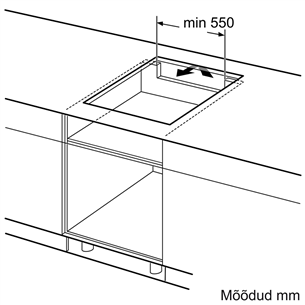 Bosch seeria 6, laius 59,2 cm, raamita, must - Integreeritav induktsioonpliidiplaat