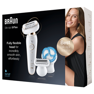 Braun Silk-epil 9 Flex, valge - Epilaator