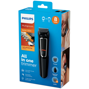 Trimmeri komplekt 8-ühes Philips Multigroom 3000 Series