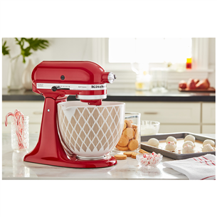 KitchenAid, 4,7 л, белый/золотистый - Керамическая чаша для миксера