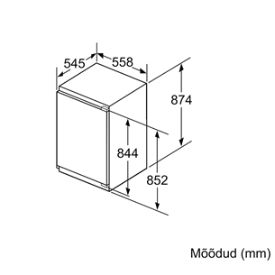 Built-in cooler Bosch (88 cm)