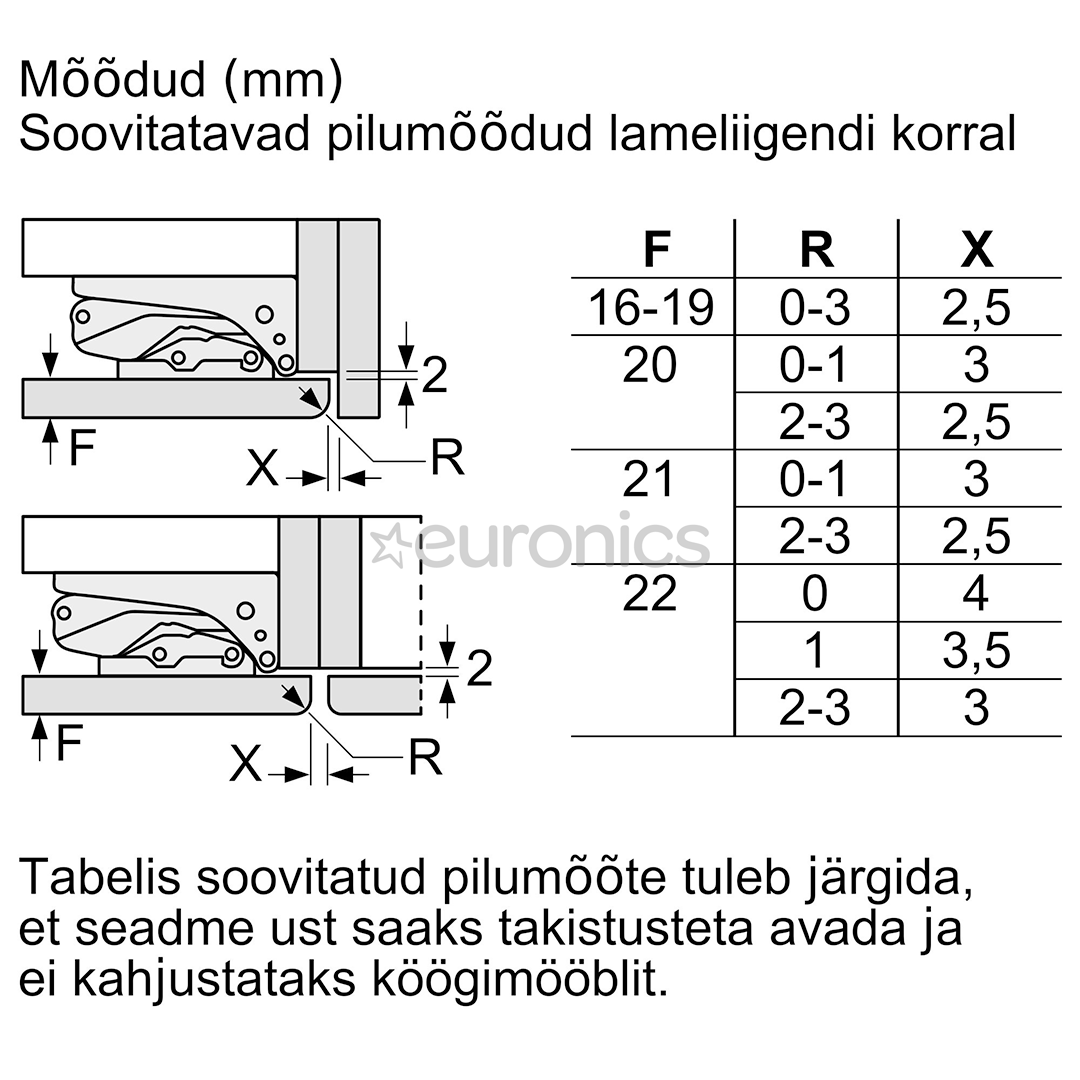 Built-in cooler Bosch (88 cm)