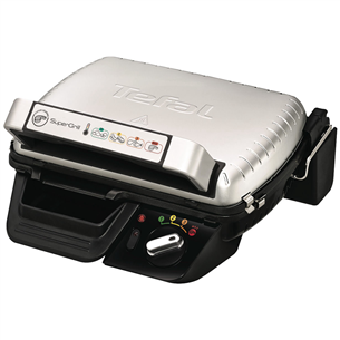 Tefal Supergrill, 2000 Вт, нерж. сталь/черный - Электрический гриль