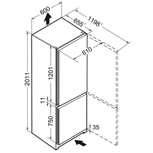 Refrigerator Liebherr (201 cm)