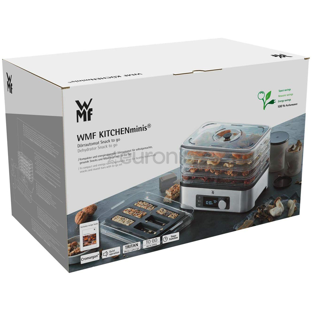 WMF KITCHENminis Snack-to-Go, 220 Вт, черный/серебристый - Сушилка для продуктов