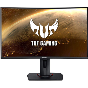 ASUS TUF Gaming VG27VQ, 27'', FHD, LED VA, 165 Hz, nõgus, must - Monitor