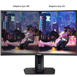 ASUS TUF Gaming VG27VQ, 27'', FHD, LED VA, 165 Hz, nõgus, must - Monitor