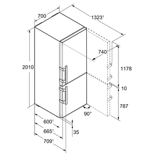 Refrigerator Liebherr (201 cm)