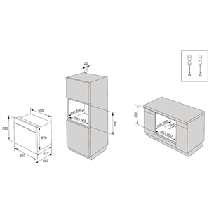 Built-in oven Gorenje (71 L)