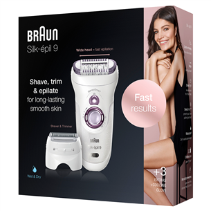 Braun Silk-epil 9 SensoSmart, valge - Epilaator