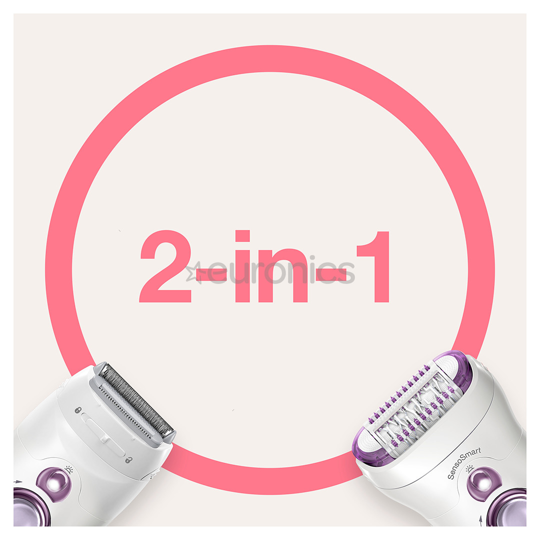 Braun Silk-epil 9 SensoSmart, white/purple - Epilator