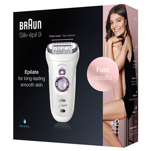 Braun Silk-epil 9 SensoSmart, white/purple - Epilator