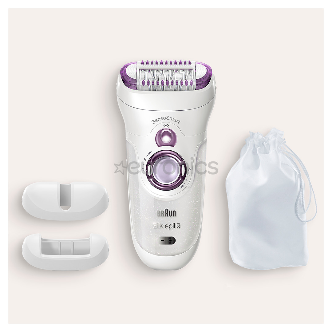 Braun Silk-epil 9 SensoSmart, white/purple - Epilator