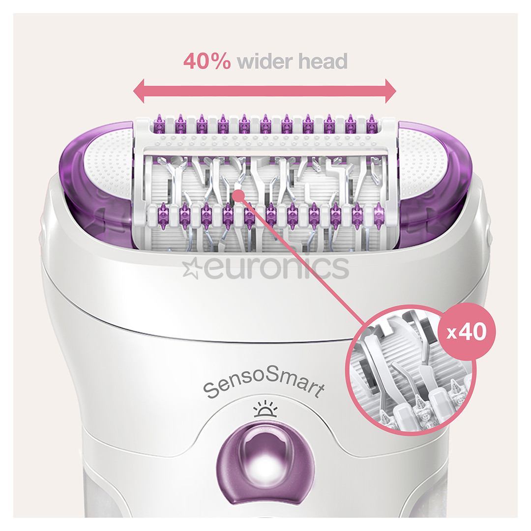 Braun Silk-epil 9 SensoSmart, white/purple - Epilator
