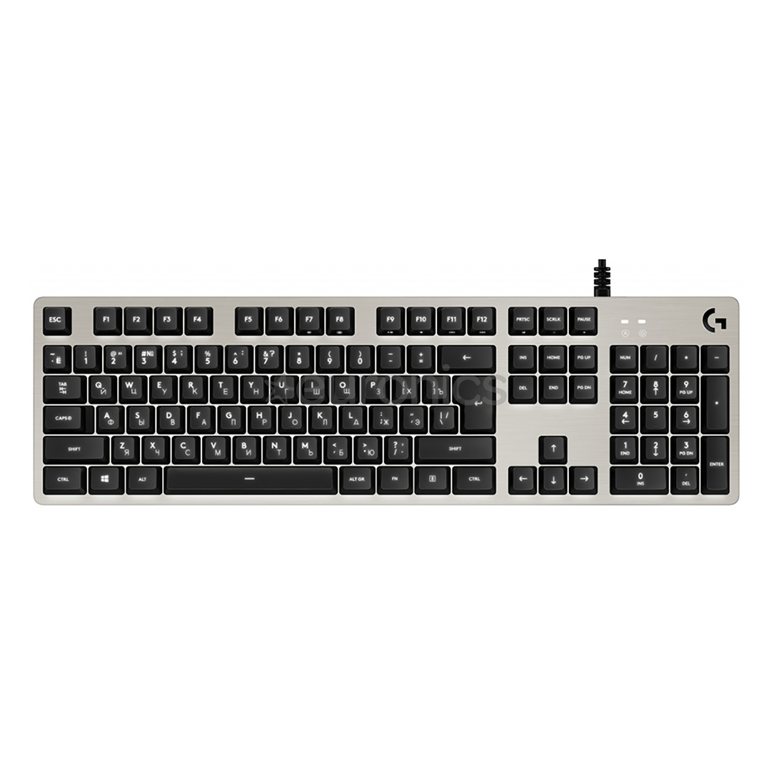 Logitech G413, RUS, hõbedane - Mehaaniline klaviatuur