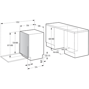 Built-in dishwasher Gorenje (16 place settings)