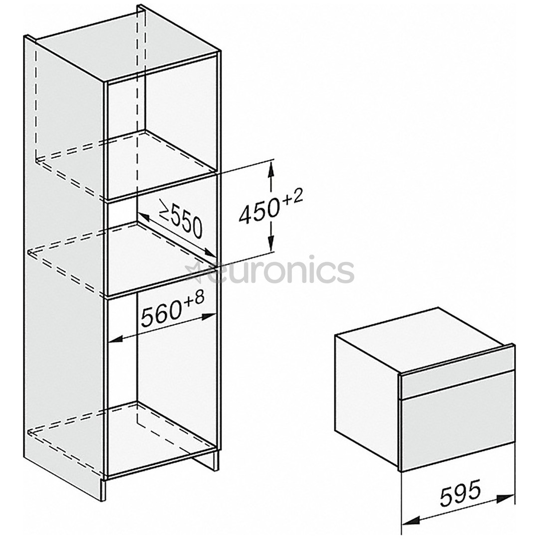Miele, MultiLingua, 40 л, нерж. сталь - Интегрируемый паровой духовой шкаф