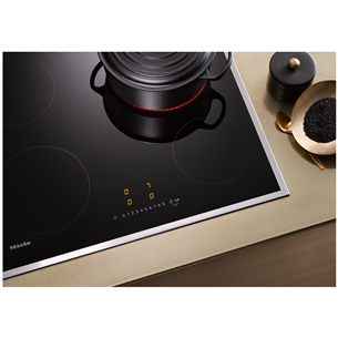 Miele, width 57.4 cm, steel frame, black - Built-in Ceramic Hob